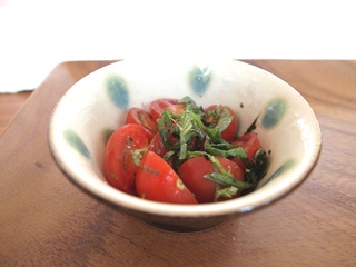 大葉とミニトマトのマリネ Eatpick