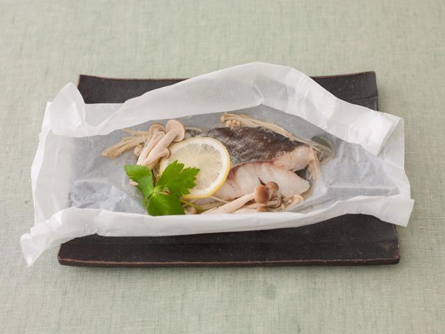 白身魚ときのこの包み蒸し Eatpick
